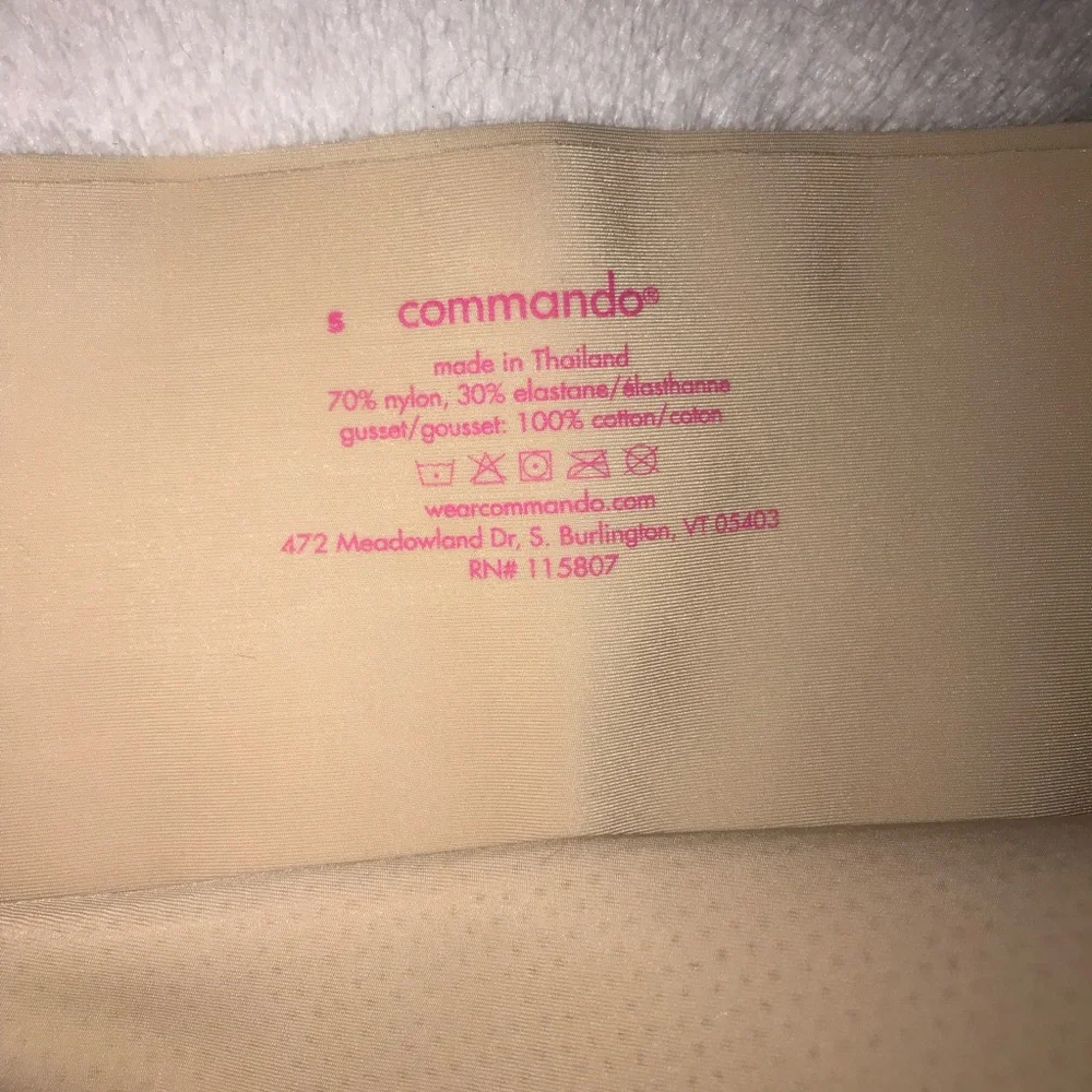 Commando Women's Beige Solid Control High Waist Shorts Shapewear Size S New - Picture 5 of 12